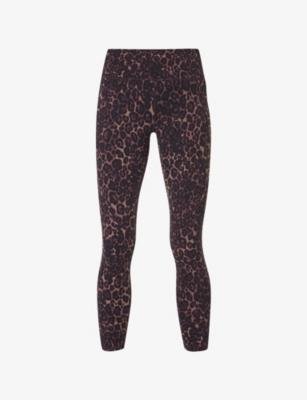 Power 7/8 Leopard-Print High-Rise Stretch-Jersey Leggings by SWEATY BETTY