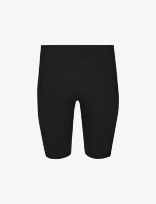 Power 9 rubber biker shorts by SWEATY BETTY