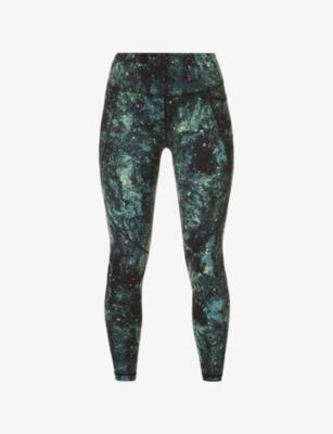 Power Graphic-Print High-Rise Stretch-Jersey Leggings by SWEATY BETTY