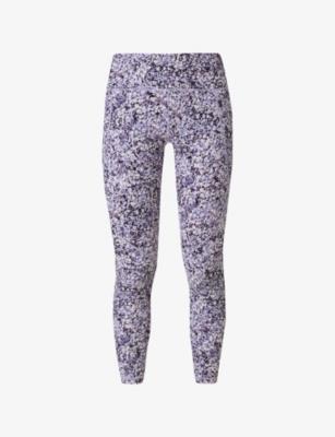 Power Graphic-Print High-Rise Stretch-Jersey Workout Leggings by SWEATY BETTY