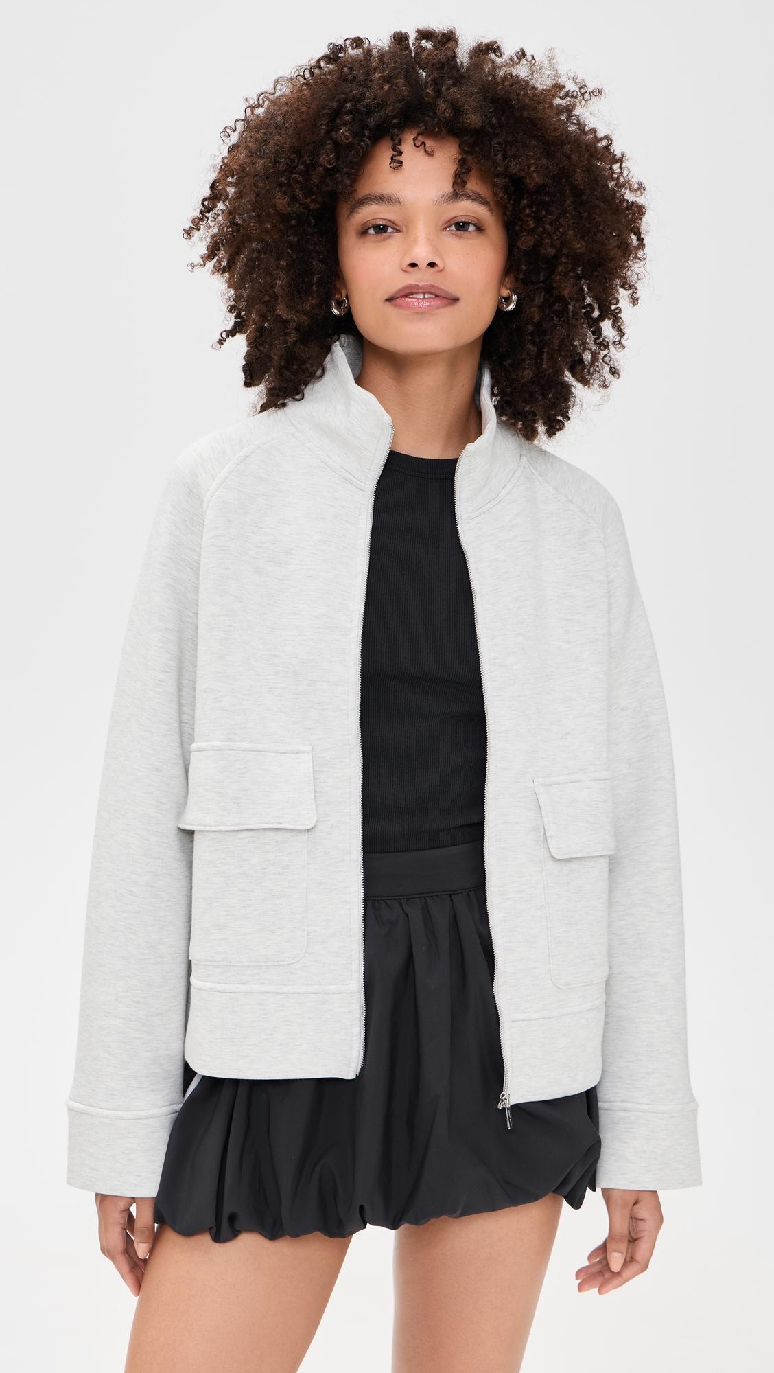 Wind Down Patch Pocket Zip Through Sweatshirt by SWEATY BETTY