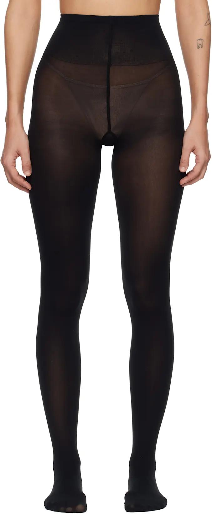 Black Olivia Premium Tights by SWEDISH STOCKINGS