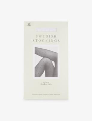 Doris Dot 40-Denier Tights by SWEDISH STOCKINGS
