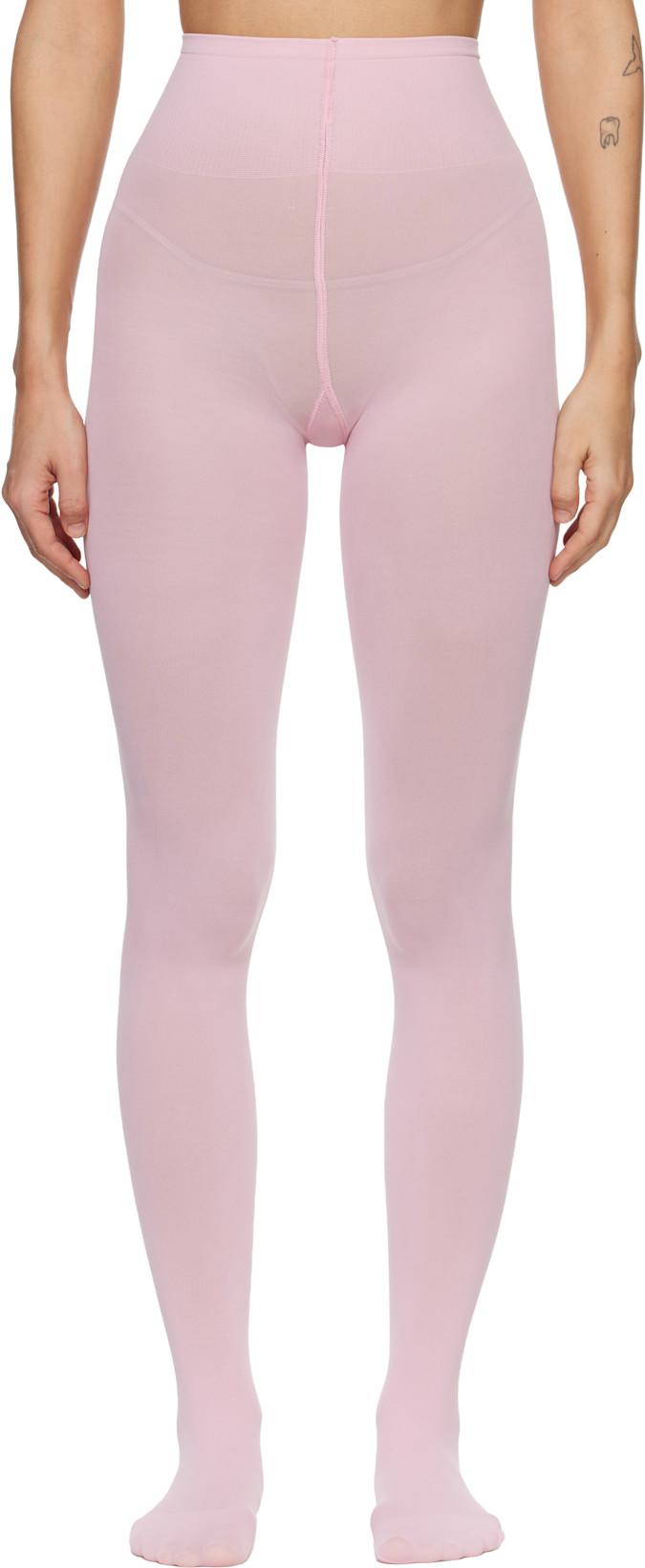 Pink Olivia Premium Tights by SWEDISH STOCKINGS