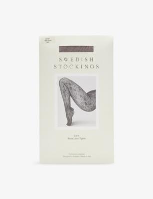 Rosa Lace Stretch-Knit Tights by SWEDISH STOCKINGS