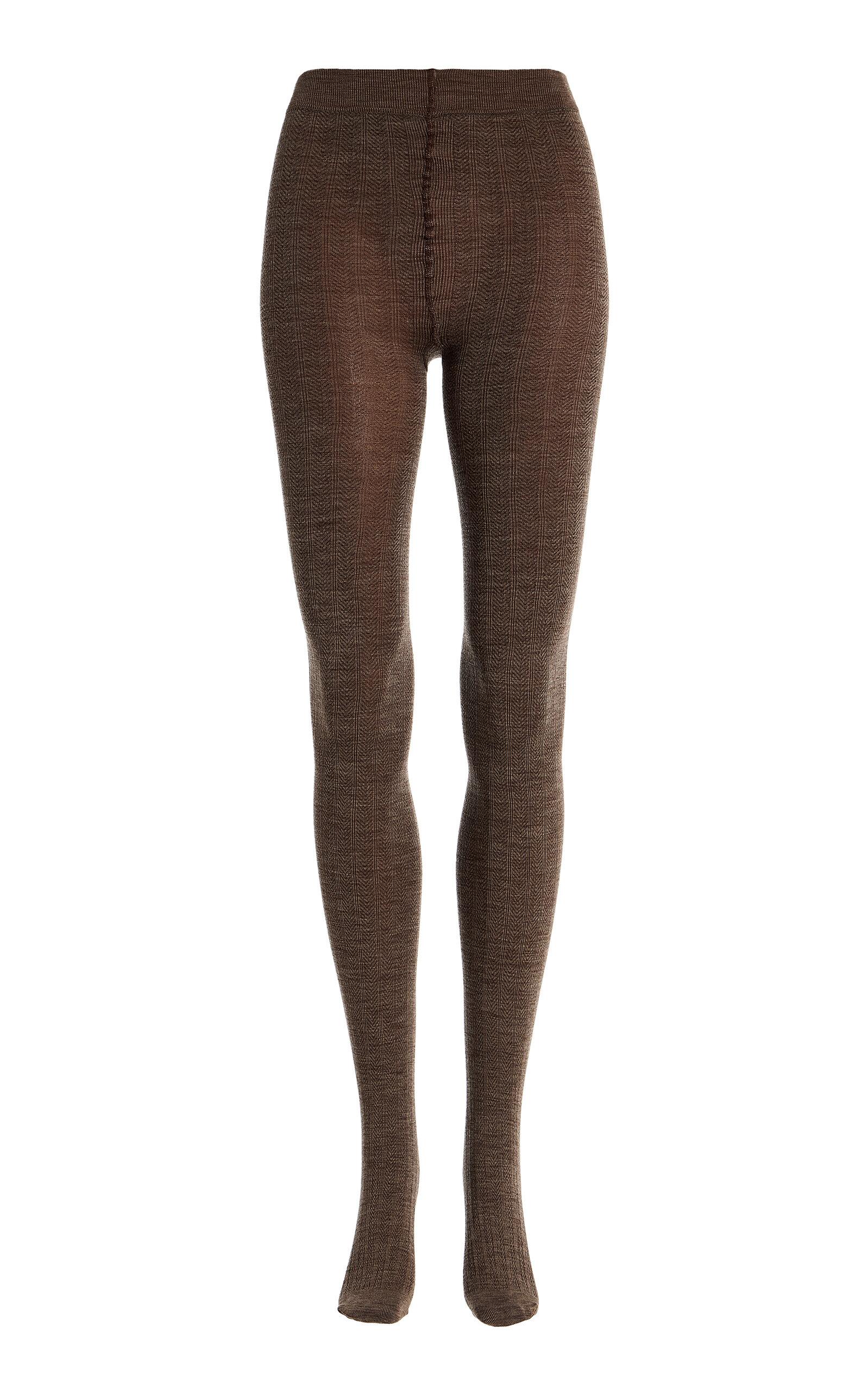 Swedish Stockings Ylva Wool Fishbone Tights - Moda Operandi by SWEDISH STOCKINGS