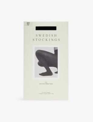Zoe Ribbed Stretch-Cotton Tights by SWEDISH STOCKINGS