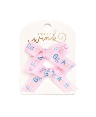 Alphabet Bows Clip Set by SWEET WINK