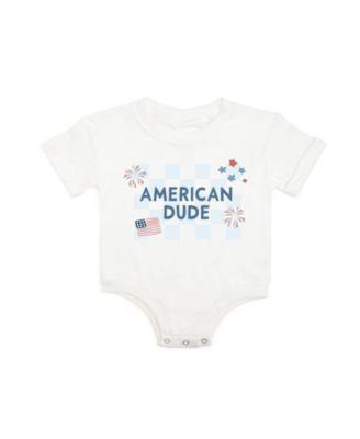 Boys' American Dude Short Sleeve Romper - Baby by SWEET WINK