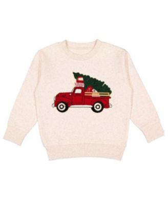 Boys' Christmas Truck Patch Sweatshirt - Big Kid by SWEET WINK