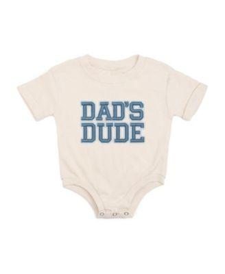 Boys' Dad's Dude Patch Short Sleeve Romper - Baby by SWEET WINK
