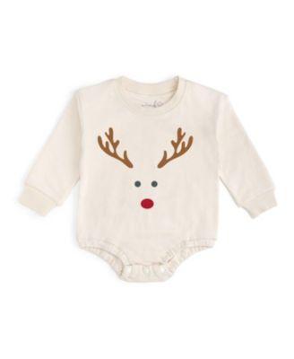 Boys' Reindeer Christmas Long Sleeve Romper - Baby by SWEET WINK