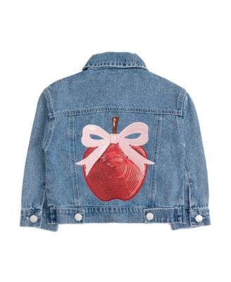 Girls' Apple Bow Sequin Patch Denim Jacket - Little Kid by SWEET WINK