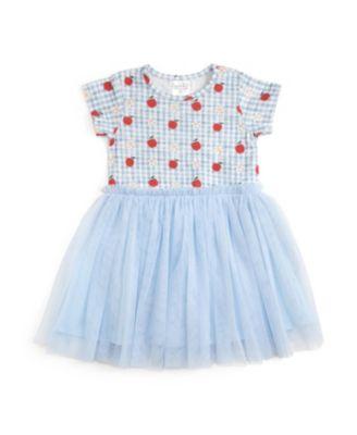 Girls' Apple Gingham Short Sleeve Tutu Dress - Little Kid by SWEET WINK