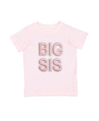 Girls' Big Sis Embroidered Patch Short Sleeve T-Shirt - Little Kid by SWEET WINK
