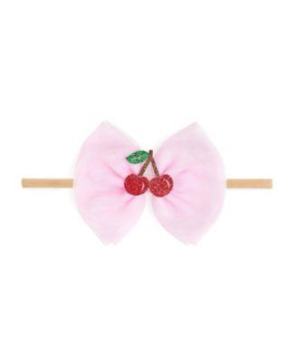 Girls' Cherry Tulle Bow Headband - Baby by SWEET WINK