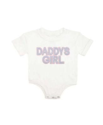 Girls' Daddy's Girl Patch Short Sleeve Romper - Baby by SWEET WINK