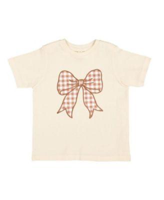 Girls' Gingham Bow Patch Short Sleeve T-Shirt - Big Kid by SWEET WINK