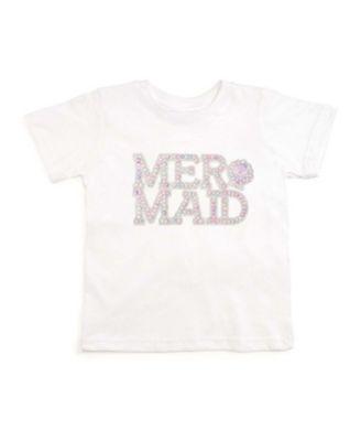 Girls' Mermaid Pearl Patch Short Sleeve T-Shirt - Big Kid by SWEET WINK