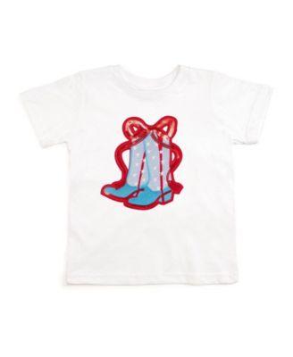 Girls' Patriotic Cowgirl Patch Short Sleeve T-Shirt - Baby by SWEET WINK