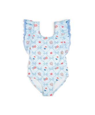 Girls' Patriotic Trellis Bathing Suit - Baby by SWEET WINK