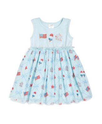 Girls' Patriotic Trellis Tank Tutu Dress - Baby by SWEET WINK