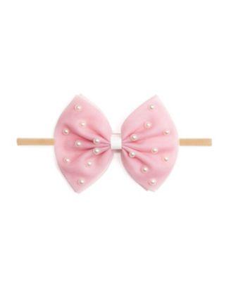 Girls' Pretty Pearl Tulle Bow Baby Headband - Baby by SWEET WINK