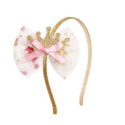 Girls' Princess Crown Tulle Bow Headband - Little Kid by SWEET WINK