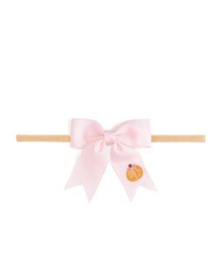 Girls' Pumpkin Embroidered Bow Baby Headband - Baby by SWEET WINK