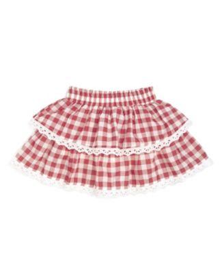 Girls' Red Gingham Skort - Baby by SWEET WINK