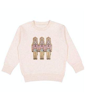 Unisex Pastel Nutcracker Patch Christmas Sweatshirt - Big Kid by SWEET WINK