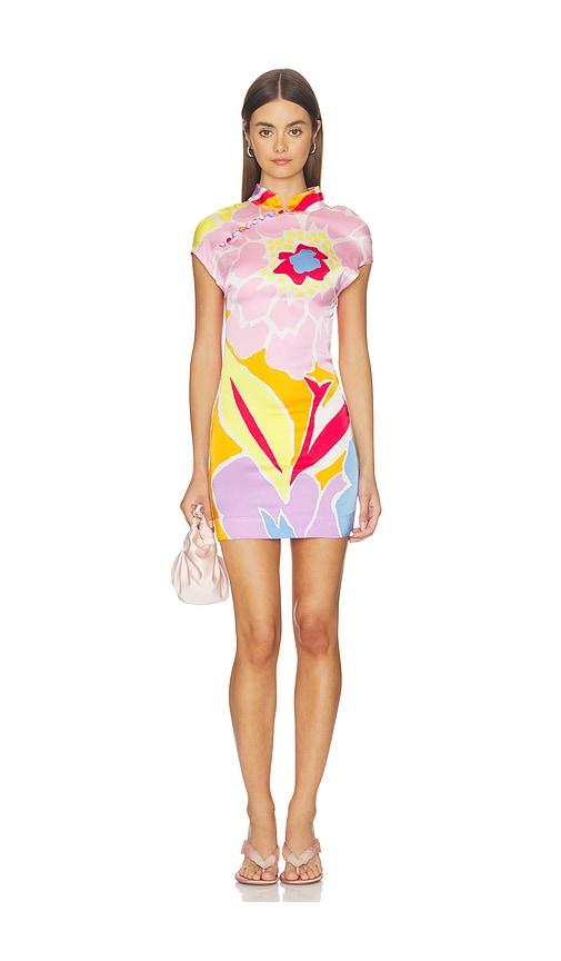 SWF Cheongsam Mini Dress in Pink by SWF