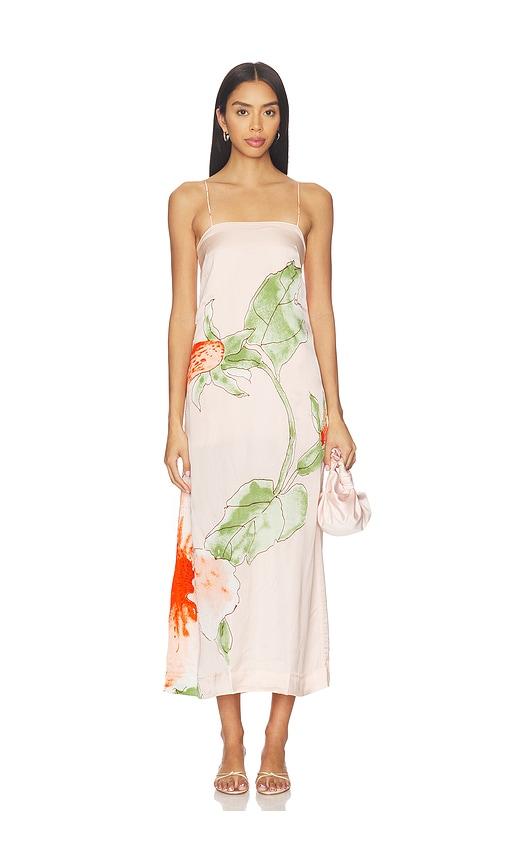 SWF Spaghetti Strap Midi Dress in Pink by SWF