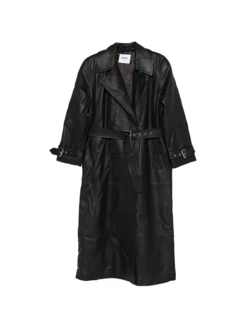 belted double-breasted coat by SWORD