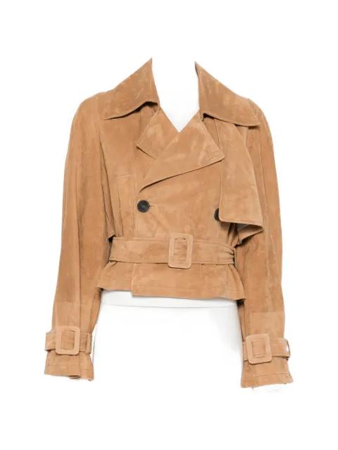 belted trench jacket by SWORD