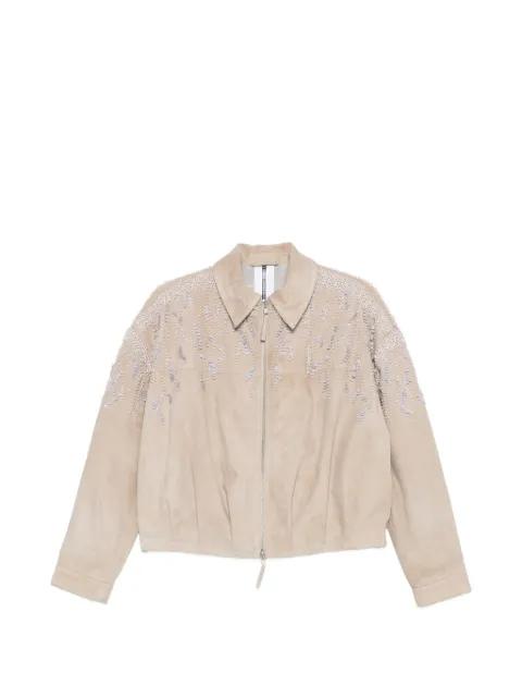 embellished bomber jacket by SWORD