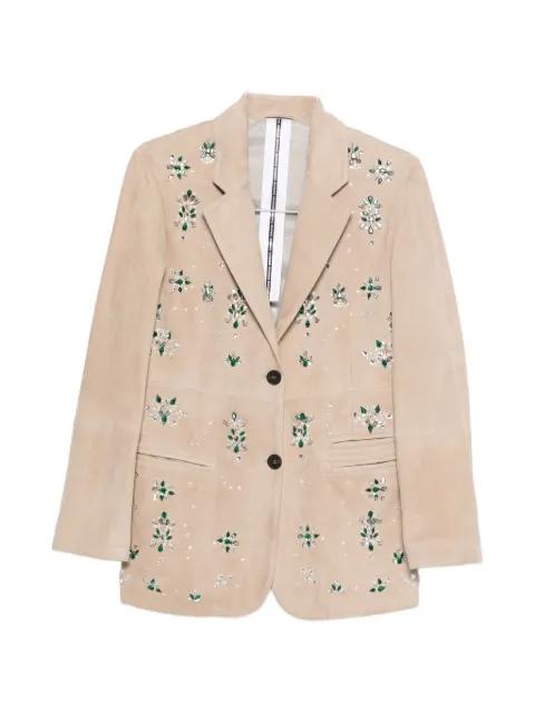 embellishment single-breasted jacket by SWORD