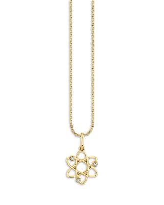 14K Yellow Gold Celestial Diamond Cosmos Pendant Necklace by SYDNEY EVAN