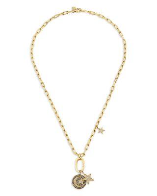 Sydney Evan 14K Yellow Gold Celestial Brown & White Diamond Star & Moon Pendant Necklace by SYDNEY EVAN
