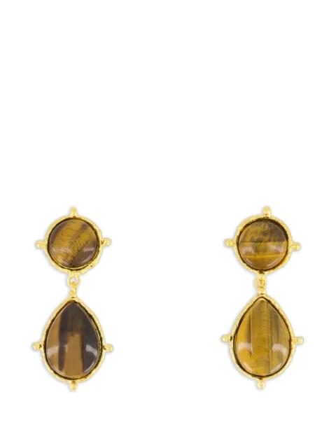2 Pierres Dots Drop earrings by SYLVIA TOLEDANO