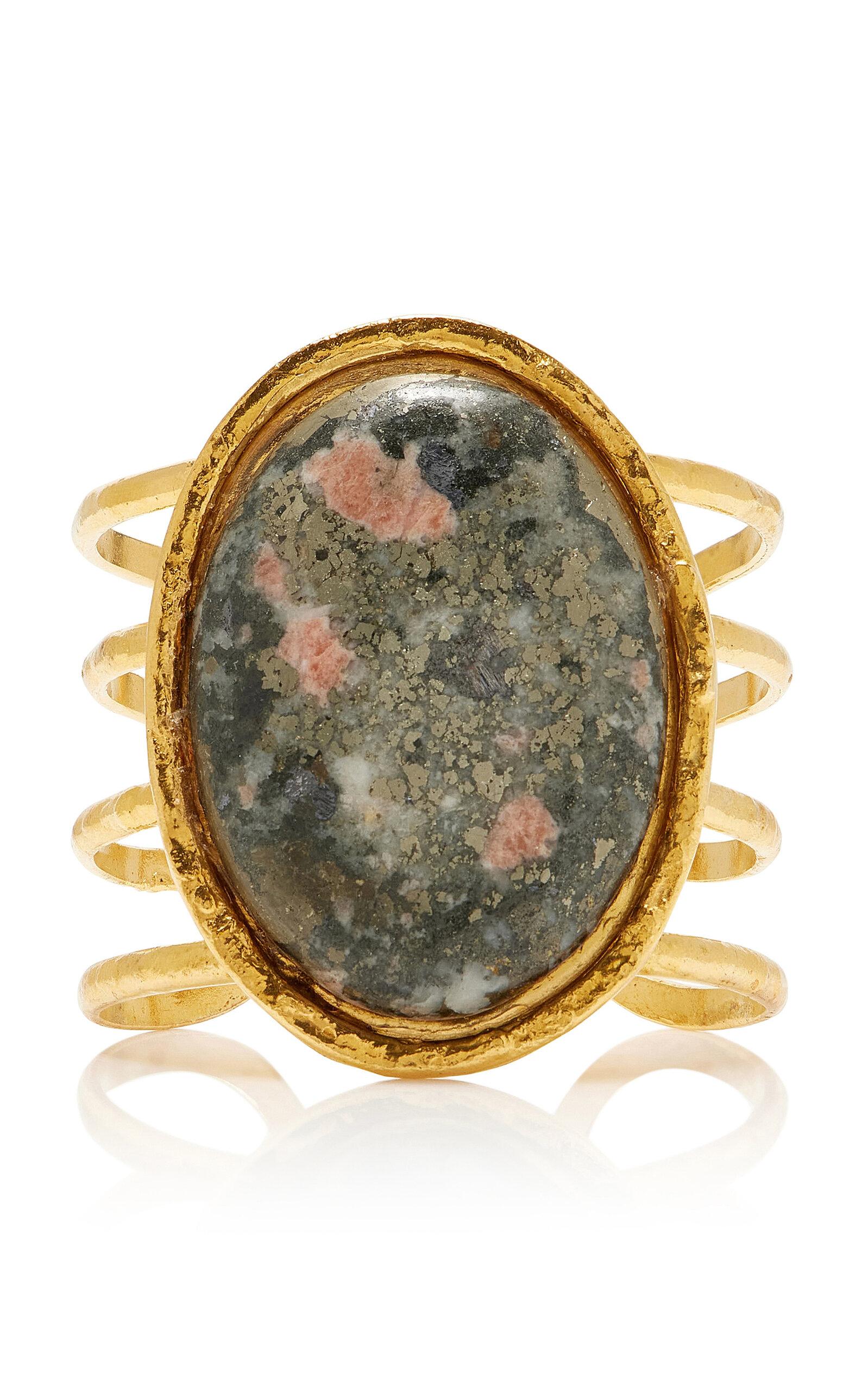 Sylvia Toledano - 18k Gold Plated Ocean Jasper Cuff Bracelet - Gold - - Moda Operandi - Gifts For Her by SYLVIA TOLEDANO Sylvia Toledano - 18k Gold Plated Ocean Jasper Cuff Bracelet - Gold - - Moda Operandi - Gifts For Her by SYLVIA TOLEDANO