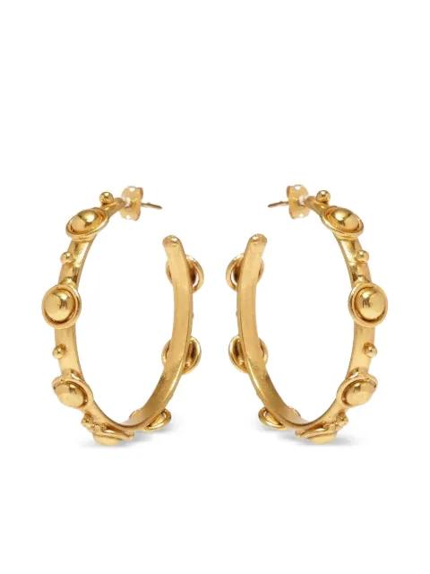 beaded hoop earrings by SYLVIA TOLEDANO