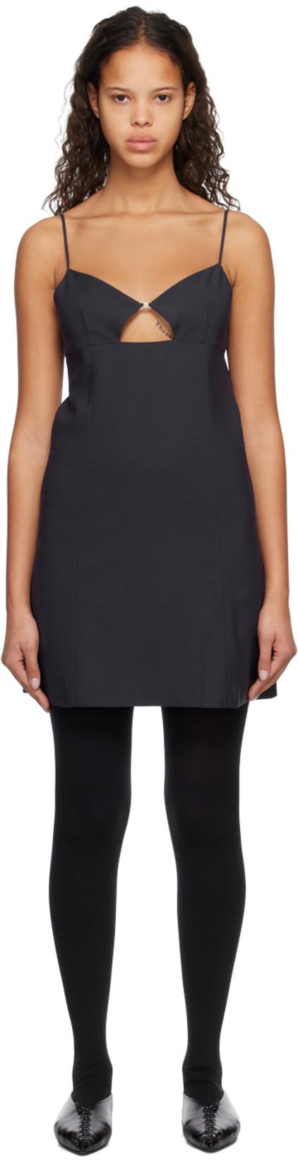 Navy Cutout Minidress by SYSTEM