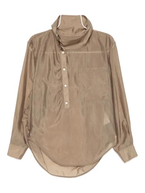 asymmmetric collar shirt by SYSTEM