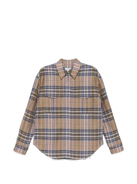 checked pocket shirt by SYSTEM