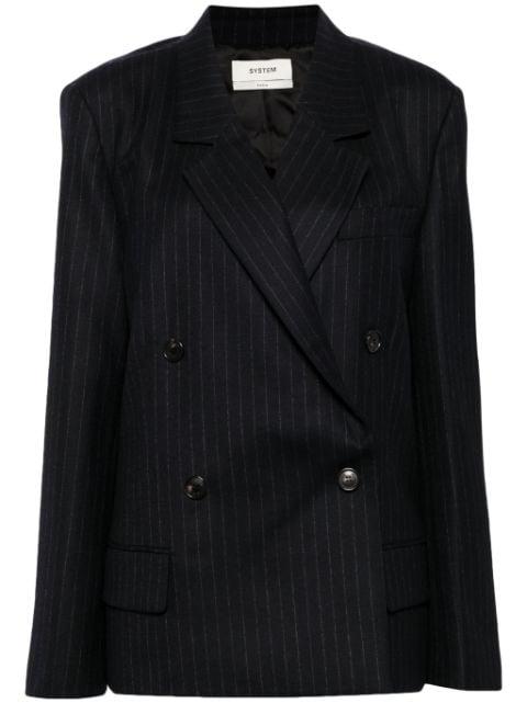 classic stripe blazer by SYSTEM