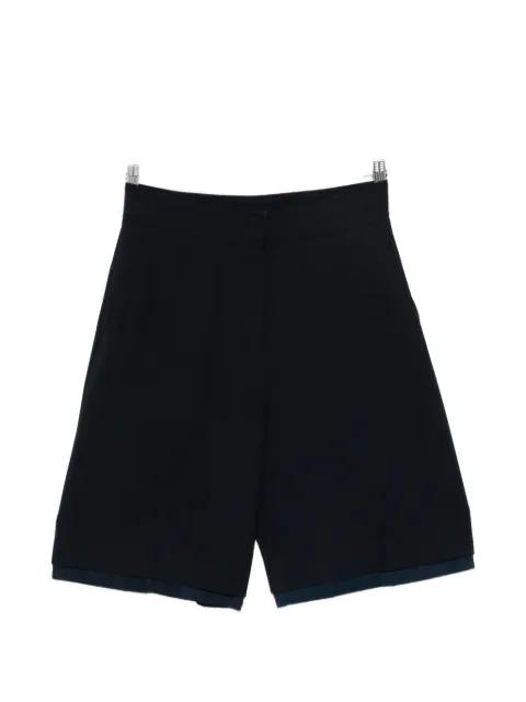 drawstring layered-hem shorts by SYSTEM