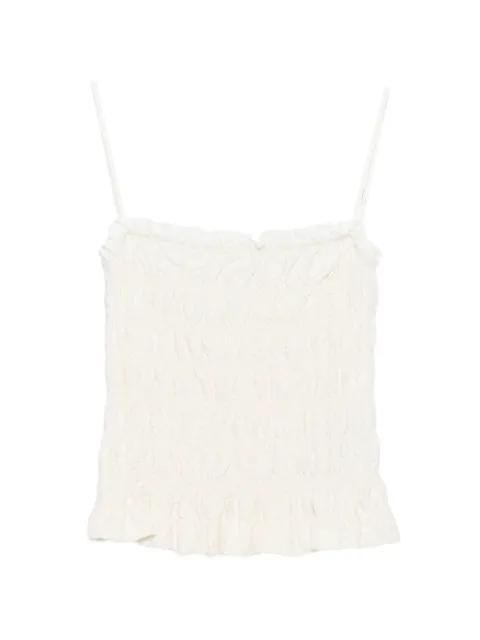 ruffled strap top by SYSTEM