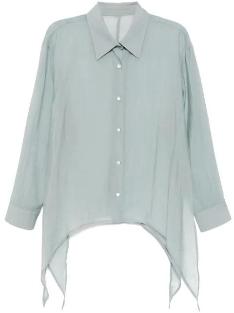 side slit tie shirt by SYSTEM