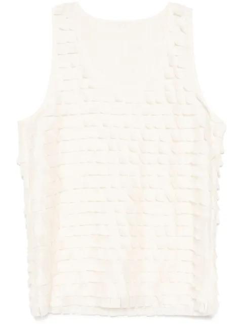 textured tank top by SYSTEM